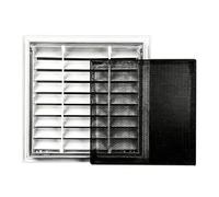 Aluminium Alloy Air Grille, Rectangle Supply or Exhaust Vent Filter Cover, Wall Floor Decorative Access Panel for Inspection, Plumbing and Electrical Utility Service(70 * 25cm/27.6 * 9.8in)