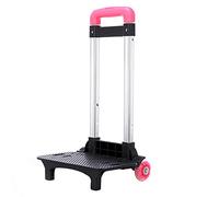 Aluminium Alloy Backpack Trolley with 2 Foldable Trolley Cart Wheeled Hand Truck for School Bags Luggage Backpack