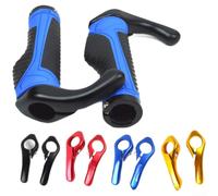 Aluminium Alloy Bar Ends for Mountain Bike, Ergonomic | Bullhorn Grips with Textured for surface, Fatigue Relief Hand Positions, 22.2mm Handlebar Extensions