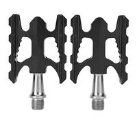 Aluminium Alloy Bicycle Bearing Pedal, Replacement for Folding Bike, Pair - Durable Lightweight Design, Non - Slip Grip, Suitable for Mountain and Road Bikes (Black)