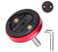Aluminium Alloy Bicycle Stem Top Cap Mount for Garmin Edge 540 530 520 510 500 200 130 25 20 840 830 820 810 1000 1030 1040 Plus Explore 2 Bicycle Computer Holder GPS Bicycle Mount MTB Stem Mount-Red