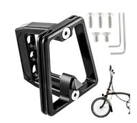 Aluminium Alloy Bike Bag Rack - 3 Hole Front Mount, Anti-Skid Carrier Adapter | Multipurpose Rack, Holder for Cycling Commuting Touring Mountain Road Bikes Outdoor Adventure Riding Gear Accessor
