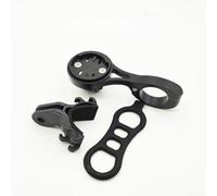 Aluminium Alloy Bike Computer Mount for 22.2mm Handlebar with Light Holder, Compatible with for GARMIN for WAHOO for BRYTON for CATEYE GPS Cycling Accessories, Black(D)