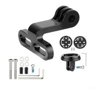 Aluminium Alloy Bike Computer Mount Stem Light Holder for Garmin, M5 Screw Fit 8.5-37mm, Secure Cycling GPS Bracket Accessory