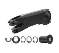 Aluminium Alloy Bike Stem Set, 3D Forged Ultralight Bicycle Stem with ±10° Rise, Internal Cable Routing for Road & Mountain Bikes, 80/90/100mm Options, Black(90MM)