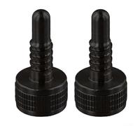 Aluminium Alloy Billiard Cue Butt Protector, Pool Cue Bottom Cover with Weight Screw, Protective Cap for Joint Pin Thread, Keeps Dust and Debris Out, 2 Pack(For NJ cue)