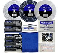 Aluminium Alloy Brass Steel Metal Polishing Buffing Kit 10pc 4" x 1/2" Pro-Max
