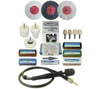 Aluminium Alloy Brass Steel Metal Polishing Buffing Kit 18pc 4" x 1/2" Pro-Max