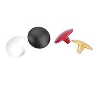 Aluminium Alloy Camera Shutter Release Button Premium Durable Stylish Comfortable for RolleiFlex Hasselblad 4PCS Black Silver Red Gold (Convex surface)