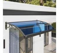 Aluminium alloy canopy for home use, providing protection from the rain at outdoor entrances and on balconies; suitable for balconies and patios(39x39in(100x100cm))
