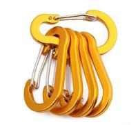 Aluminium Alloy Carabiner Clips 50mm 5-Pack Lightweight