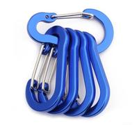 Aluminium Alloy Carabiner Clips 50mm 5-Pack Lightweight