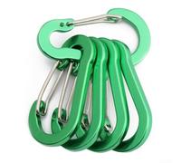 Aluminium Alloy Carabiner Clips 50mm 5-Pack Lightweight