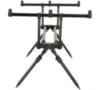 Aluminium Alloy Carp Fishing Rod Rest Pod, Telescopic Bank for with Multi-Directional Rotation, Adjustable Folding Support Stand for Coarse Angling for