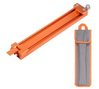 Aluminium Alloy Circular Saw Guide Rail Rust Resistant Adjustable Width Woodworking Cutting Base Guide for Table Saw Project & Narrow Strip Cut(With Storage Bag)