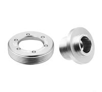 Aluminium Alloy Crank Bolt for FSA Dental Disc 30mm Axle Hex Screw Replacement Part Secure Threaded Fastener High Temperature Resistant Silver Finish Cycling
