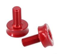 Aluminium Alloy Crank Bolts M8 Thread, 2-Pack Square | Fixings, Lightweight High Strength Dust Protection for Most Road Mountain Bikes Black Red Gold Blue