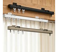 Aluminium Alloy Curtains Track, 50cm-600cm, Sliding Curtain Track, Ceiling Wall Mount Curtain Track, Strong Load-bearing Capacity, Room Divider(White,550cm)