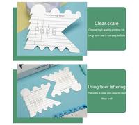 Aluminium Alloy Cutting Ruler Cutting Edges Ruler Sewing Patchwork Sewing Supplies for Quilting and Crafting Quilting Edge for Sealing Fabric Ribbons