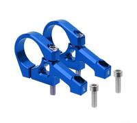 Aluminium Alloy Direct Mount Stem for Dual Crown Forks Mountain Bike Handlebar 31.8mm Clamp Diameter CNC Process Anodizing Treatment Long Service Life DH Bicycle Parts 80mm(Blue)
