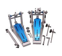 Aluminium Alloy Double Drum Pedal Electronic Drums Double Chain Jazz Drum Pedals Foot Tread Hammer Bass Drum Pedal Accessories