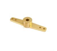 Aluminium Alloy Double Steering Rudder Tiller Arms For RC Model Car And Boat, Fits 3.1mm 4.1mm 5.1mm Shaft With M2 Screw Mount, For DC Motor Output Shaft, Gold Finish(4.1mm)