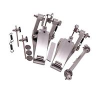 Aluminium Alloy Drum Pedal Double Pedal Silver Small Size Bass Drum Pedal Accessories (Color : 01)