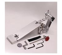 Aluminium Alloy Drum Pedal Single Pedal Silver Color Bass Drum Pedal Accessories (Color : 02)
