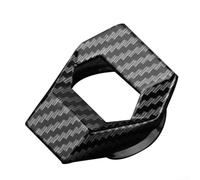 Aluminium Alloy Engine Start Stop Button Cover Trim, Carbon | for fibre Style Push to Start Ring Bezel, Fit Car Interior Accessories Decoration Guard - Red, Blue, Black(Carbon fibers)