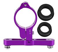 Aluminium Alloy Extension Adapter for Bike Water Bottle Clamp Cage Holder, Bottle Cage Adapter, Durable Bicycle Accessory with 6 Colors, Lightweight Mounting Bracket for Road and M (Purple)