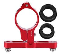Aluminium Alloy Extension Adapter for Bike Water Bottle Clamp Cage Holder, Bottle Cage Adapter, Durable Bicycle Accessory with 6 Colors, Lightweight Mounting Bracket for Road and M (Red)