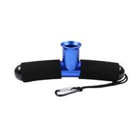 Aluminium Alloy Fishing Belt Holder with Lanyard Fisherman Fighting T-Shape Fishing Waist Holder Stock T Shape Fishing Waist Holder