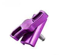 Aluminium Alloy Folding Clamp for Brompton NEO Bike, Secure Head Tube Stem Bracket Lock with Anodized Finish, Precision Fit Crossbeam Release Mechanism to Eliminate Rattle(B-purple)