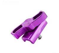 Aluminium Alloy Folding Clamp for Brompton NEO Bike, Secure Head Tube Stem Bracket Lock with Anodized Finish, Precision Fit Crossbeam Release Mechanism to Eliminate Rattle(A-purple)