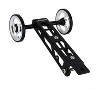 Aluminium Alloy For Easy Wheel Holder for Birdy 1/2/3 Series Folding For Bike Rear Rack, Smooth Silent Rolling Bracket Compatible with RHINE and For Ezwheel, Lightweight Sturdy Cycling(silver)