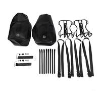 Aluminium Alloy Front Fork For Bike Rack and Waterproof 10L Bag, Large Capacity Cycling Pannier for Road For Bike, Scooter Handlebar Storage Carrier(2xrack+2x bag)