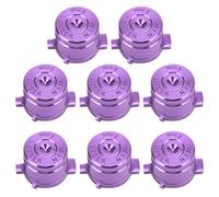 Aluminium Alloy Function Assist Button Controller Replacement Parts for Gamepad Durable Scratchproof ABXY Buttons 2 Sets 8PCS Silver Gray Gold Green Purple (Purple)