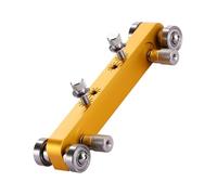 Aluminium Alloy Guitar Nut Grinding Tool with 4-Way Sandpaper for Precise Bridge Levelling for Electroacoustics. Durability. Aluminium Nut Grinder