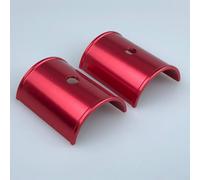 Aluminium Alloy Handlebar Reducer Sleeve for Mountain Bike, Variable Diameter Bushing Adapter 35mm to 45mm, Lightweight Cycling Stem Spacer for Enhanced Stability and Control, Red(One Size Red)