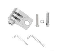 Aluminium Alloy Headlight Holder for Brompton Folding Bikes Mounting Between Handlebar and Steering Stem (Silver)