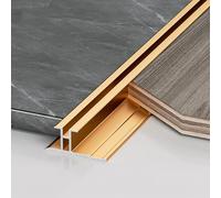 Aluminium Alloy I-Shaped Edging Strip, 3 Pieces of 0.9m I-Shaped Waistline Edging Strip for Metal Edging Strip Carbon Crystal Board Flat Seam Edging Strip(Matte Orange Gold,15.5mm*0.9m)