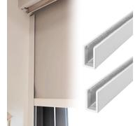Aluminium Alloy Light Blocking Strips for Roller Blinds2 Pack Window e Gap Blockers Adjustable Side Rails for Bedroom Easy Veal Drill Installat