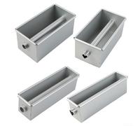 Aluminium Alloy Loaf Pan with Center Tube for Creating Uniformly Baked Bread Cakes Meatloaf Pudding and Jelly Recipes with Ease (C)