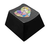 Aluminium Alloy Metal Keycap Original Height Featuring Colorful Heart Pattern For Mechanical Keyboards Aluminum Alloy