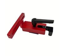 Aluminium Alloy Miter Track Stop Fixed T-Slot Track Woodworking Limiter for 30/45/75 Type Manual T-track Woodworking Tool (For 45 Type,Red)