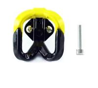 Aluminium Alloy Motorcycle Double Hook Helmet Bag Carry Hook Holder Compatible With Dirt Bike Electric Scooter Moped Accessories(Yellow)