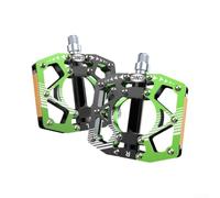 Aluminium Alloy Mountain Bike Pedals With Non-Slip for surface And Reflective Strips For Mtb Cycling, Cnc Machined Flat Pedals For Enhanced Grip And Night Safety