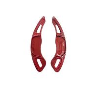 Aluminium Alloy Paddle Shifter Blades for VW Variant R-LINE 2016-2019 - Steering Wheel Shift Paddle Extensions Sport Gear Shift Accessories Kit,Red carbon pattern