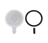 Aluminium Alloy Phone Holder Clamp, Magnetic Mount Compatible with Osmo Mobile 7P/7 for Stable Videography, Compact Lightweight Design in Sleek Silver