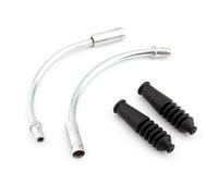 Aluminium Alloy Pipe, Bicycle Cable Guide Pipe V Brakes Bike Repair Parts Cycling Brake Pipes Rubber Hoses for Road Mountain Bicycle Accessories